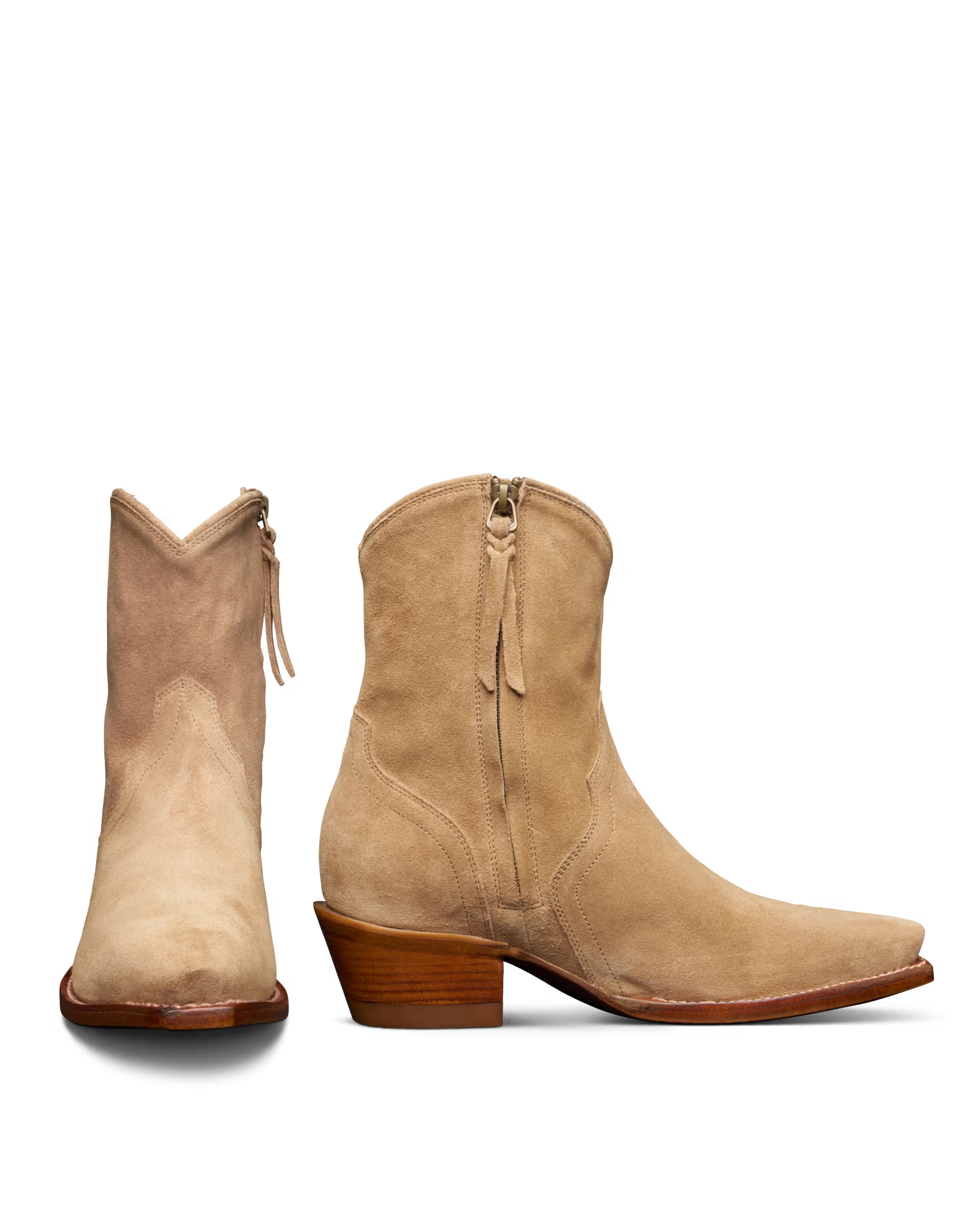 The Dakota in Desert Tan Suede - Women's Zip Boot | Tecovas | Tecovas