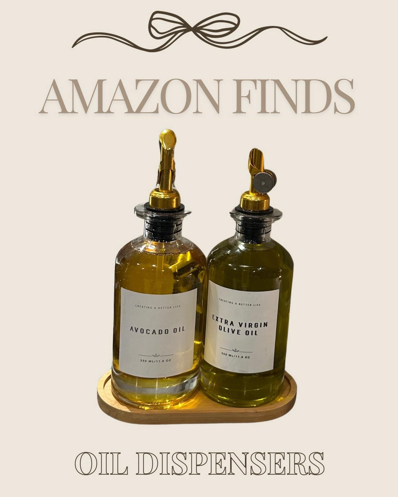 Great way to have your oils looking aesthetically pleasing in your kitchen! These super easy pour containers are a must have. They have all different labels so you can fill them up with whatever you like!
#KitchenFinds #OilDispenser

#LTKHome