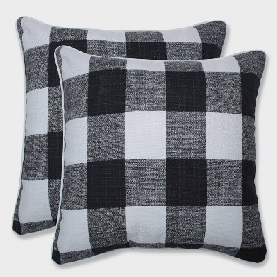 16.5" 2pk Anderson Throw Pillows Black - Pillow Perfect | Target