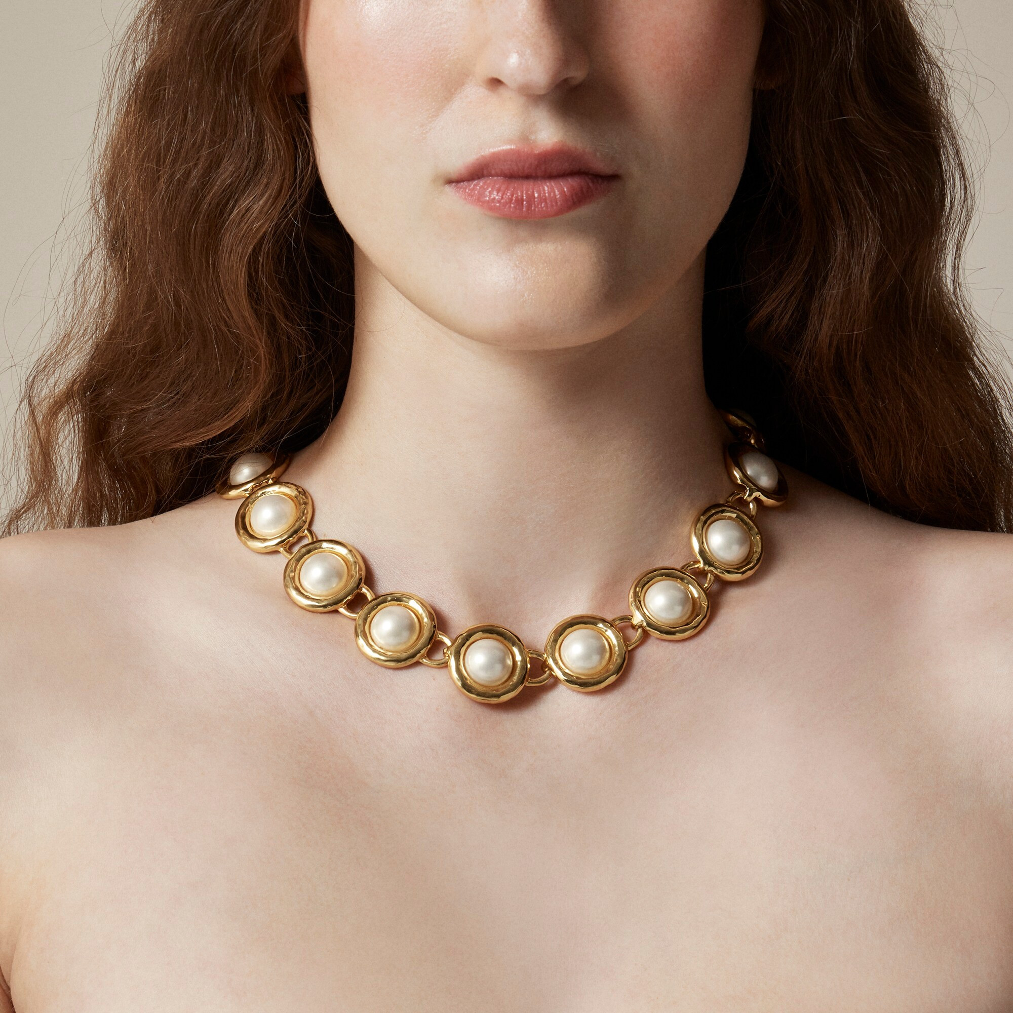 Inset pearl necklace | J. Crew US
