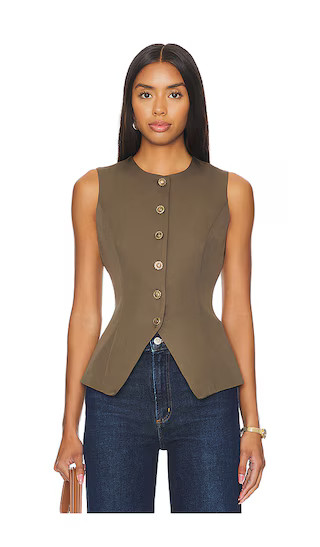 x REVOLVE Emiliana Top in Khaki | Revolve Clothing (Global)