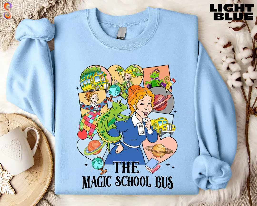 Magic School Bus Sweatshirt, Miss Frizzle Shirt, Back to School Sweater, Gift for Teacher, Take C... | Etsy (Global)