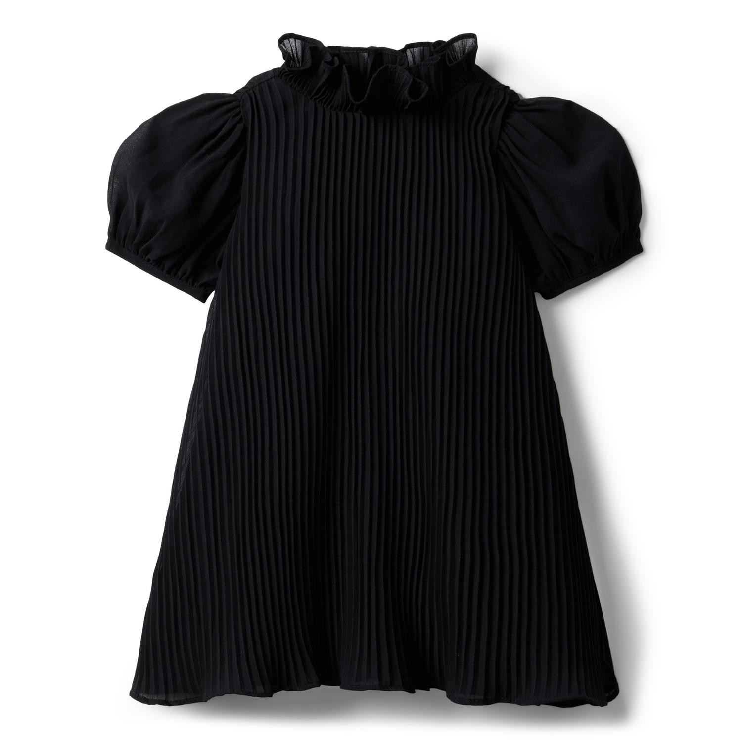 Pleated Chiffon Puff Sleeve Dress | Janie and Jack