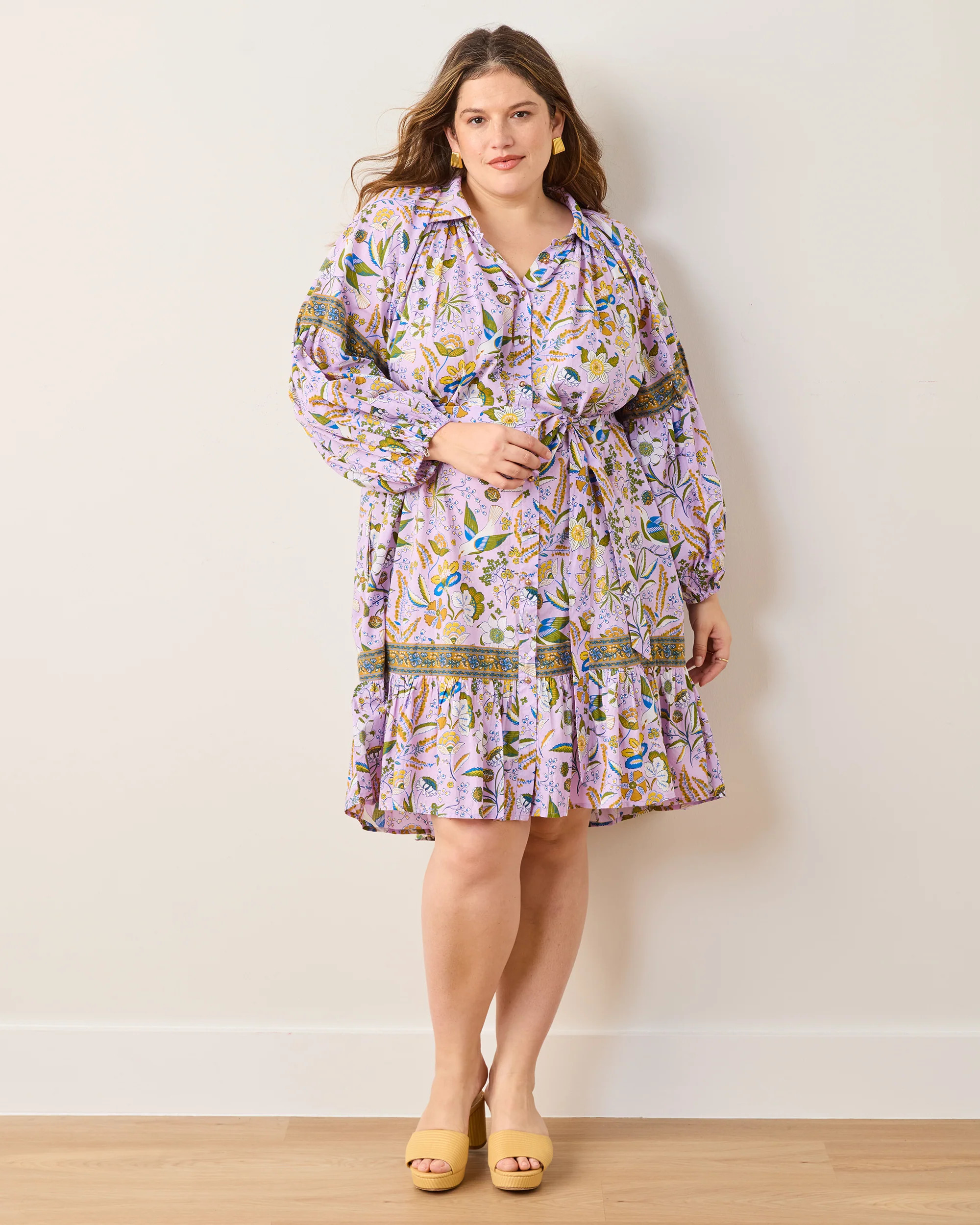 Painter's Garden - Claudia Dress - Lavender | Printfresh