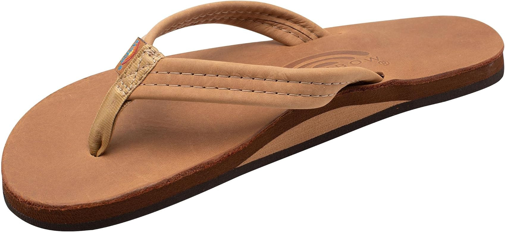 Rainbow Sandals Women's Luxury Leather - Single Layer Arch Support with a 3/4" Medium Strap | Amazon (US)