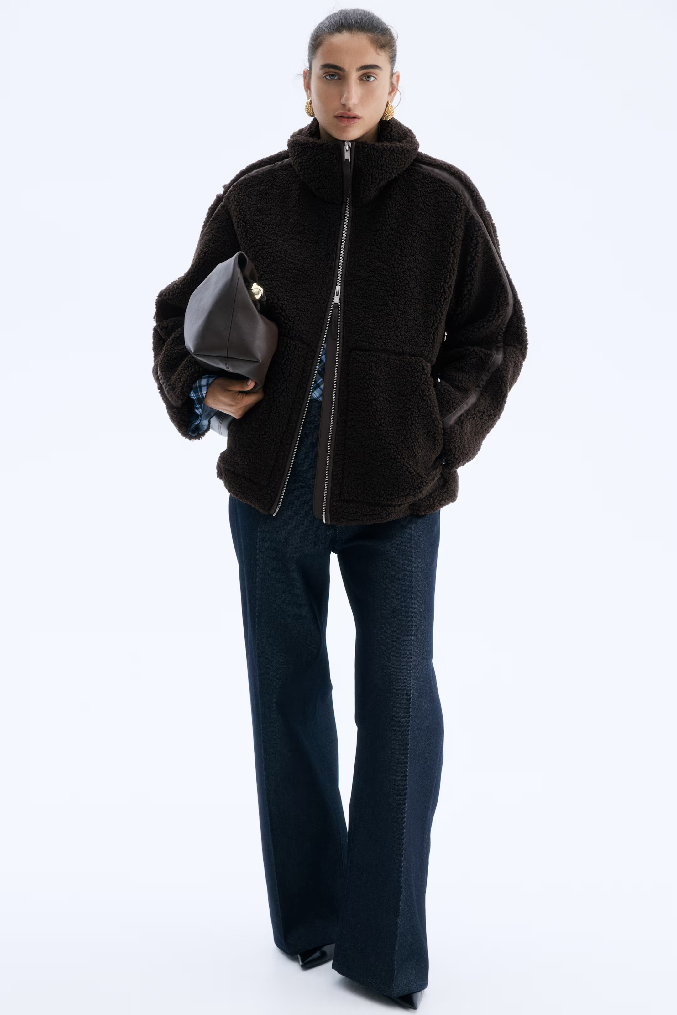 Loose teddy jacket | H&M (UK, MY, IN, SG, PH, TW, HK)