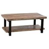 Alaterre Furniture Pomona Rustic Industrial Modern Vintage Metal and Solid Wood Coffee Table, Eas... | Amazon (US)