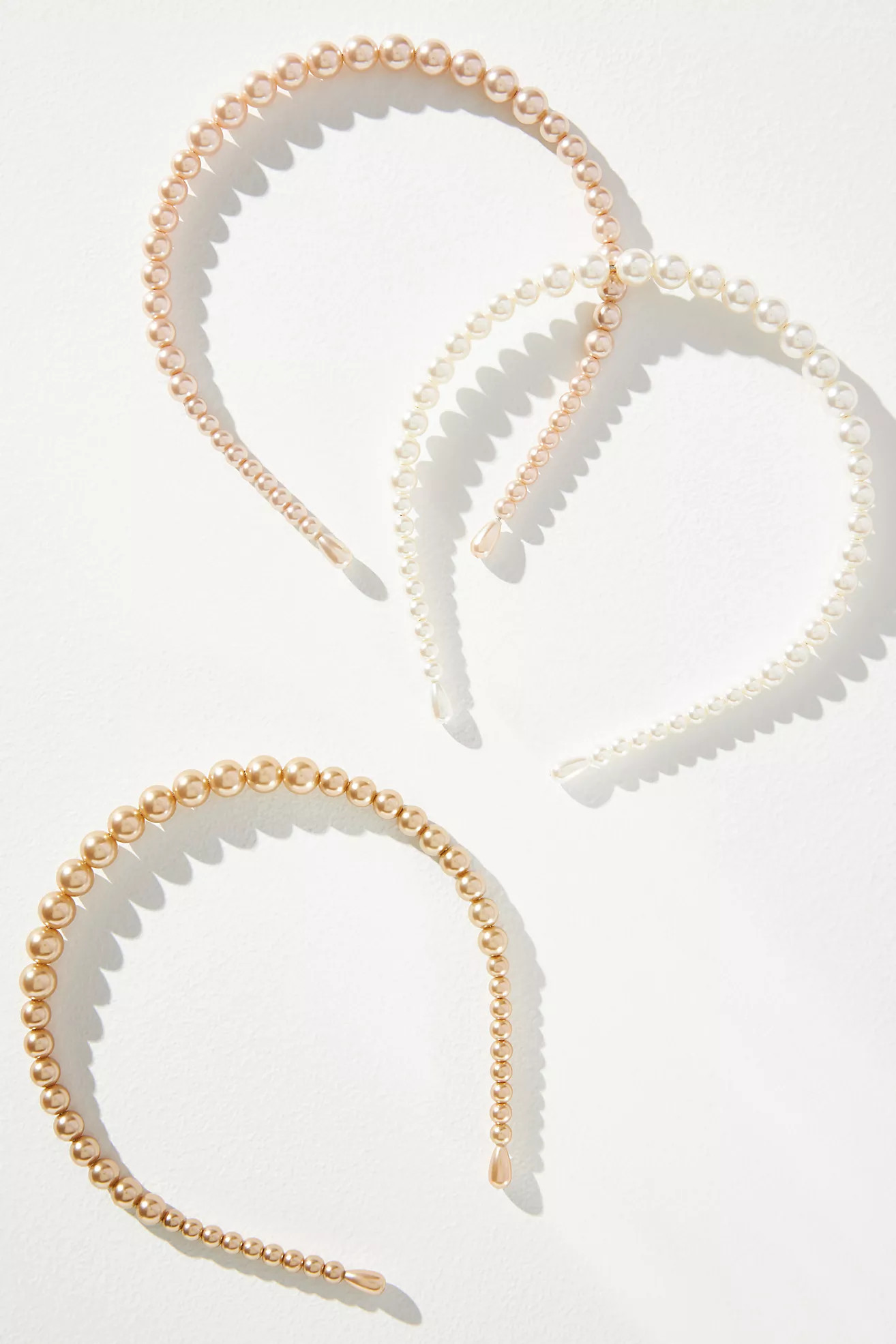 Set of Three Pearl Headbands | Anthropologie (US)