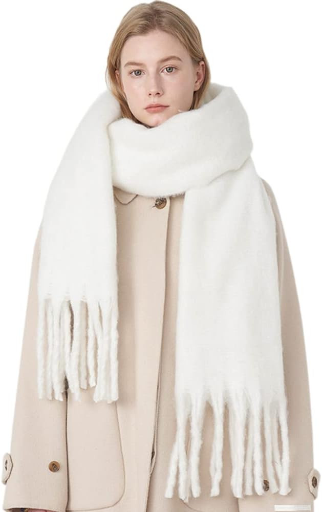 Big Chunky Plaid Scarf Colorful Checked Oversized Thick Scarves Soft Large Cashmere Wool Winter W... | Amazon (US)