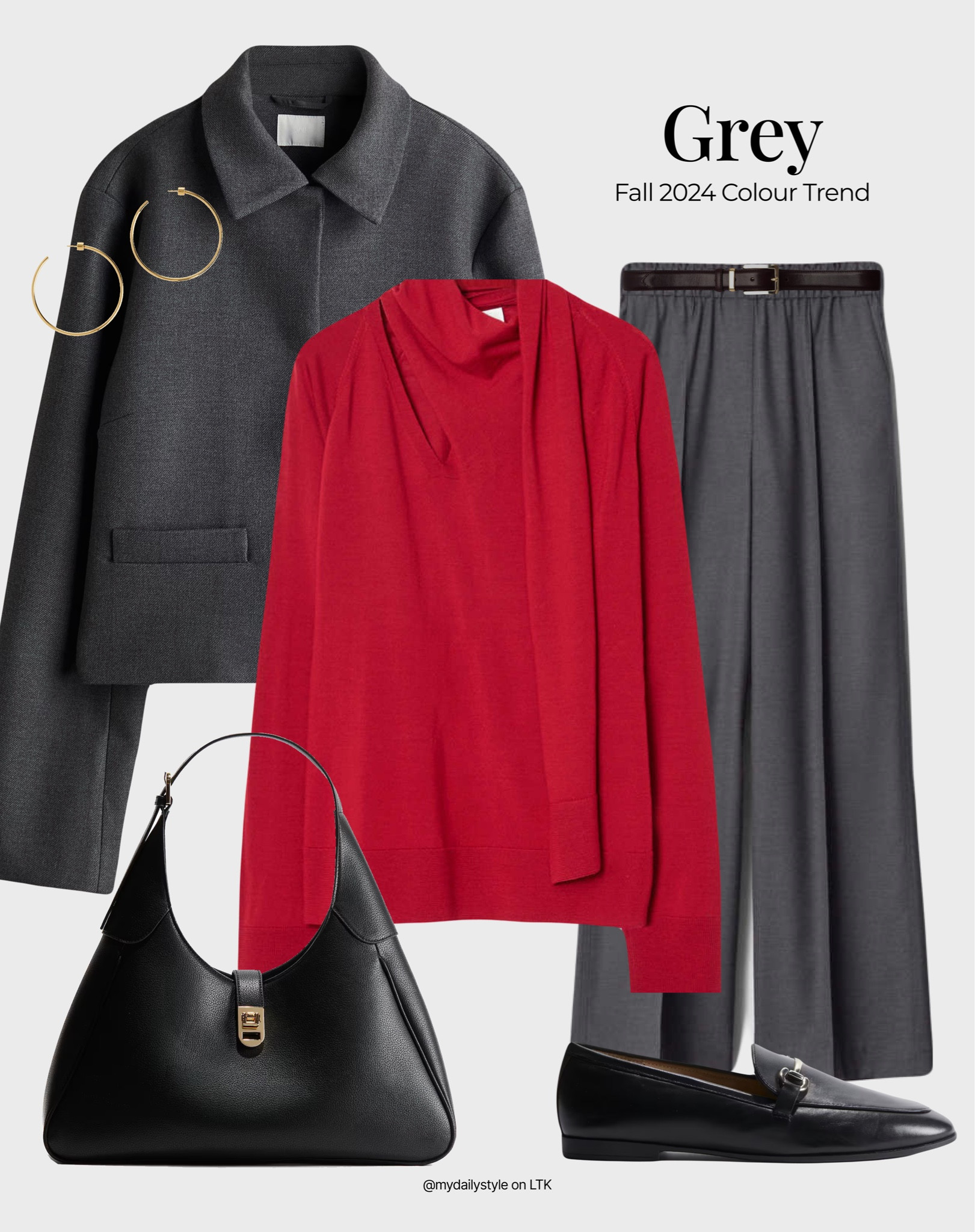 Grey fall styling inspiration. Check out more styling ideas in my profile. 

Tags: grey colour, gray color, cherry red, burgundy, fall style, pre-fall, autumn style, fall outfit, autumn outfit, fall fashion, autumn fashion, easy styling, simple everyday look, chic & basic outfit, Parisian look, casual outfit, capsule wardrobe, office look, brunch style, high street. 

#LTKstyletip #LTKautumn #LTKworkwear