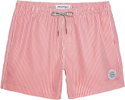 maamgic Mens Swim Trunks 5 Inch with Mesh Lining, Quick Dry Mens Bathing Suit, Swim Shorts for Sw... | Amazon (US)