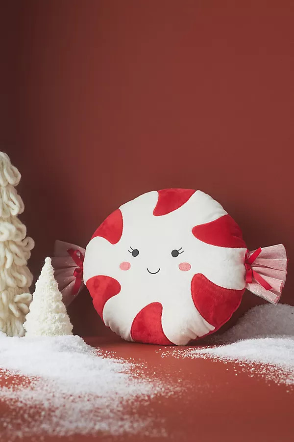 Mon Ami Christmas Peppermint Pillow Kids Plush Toy | Anthropologie (US)