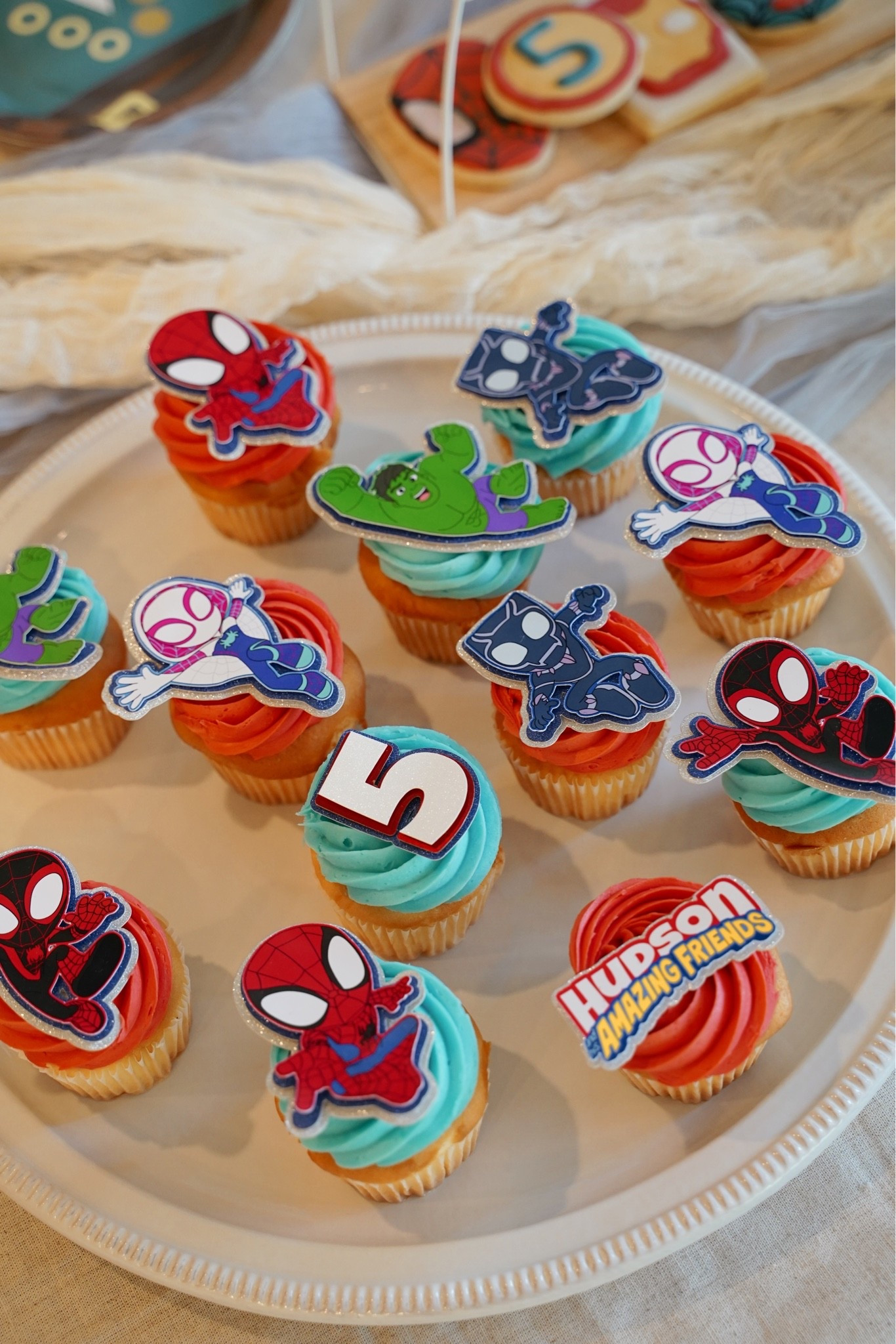 These custom Spidey cupcake toppers were so cute for Hudson’s birthday 🕸️

#spiderman #spidey #spideyandhisamazingfriends #birthday #birthdayparty #kids #toddlerboy #littleboy #boy #party #bday

#LTKKids #LTKfoodie #LTKmomlife