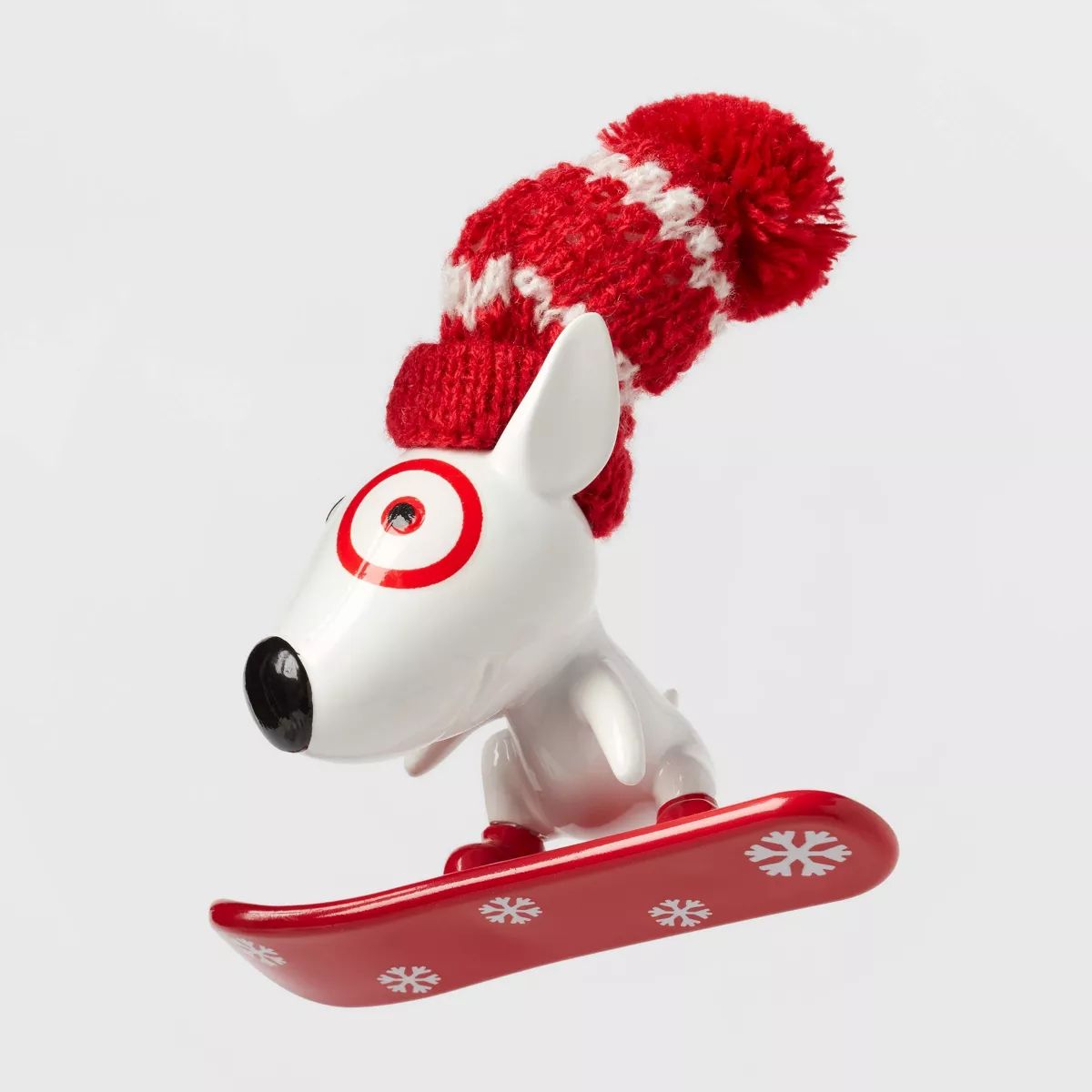 Bullseye Riding Snowboard Christmas Tree Ornament White/Red - Wondershop™ | Target