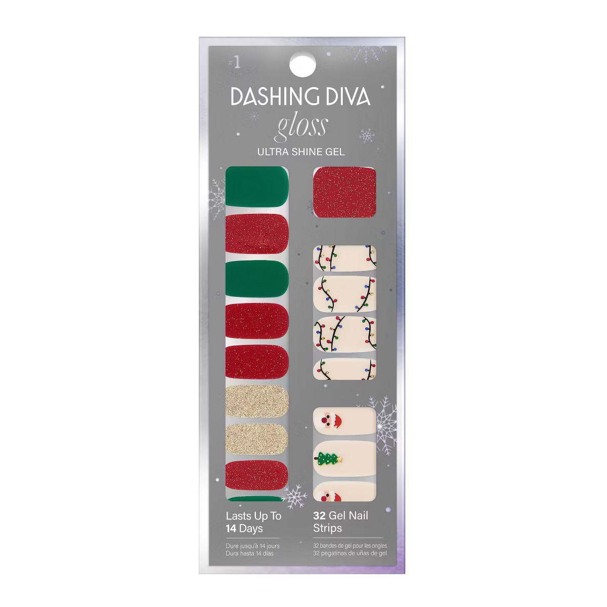 Dashing Diva Gloss Nail Art - Santa Baby - 32ct | Target