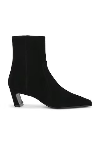Stuart Weitzman Stassi Zip Bootie 50 in Black from Revolve.com | Revolve Clothing (Global)