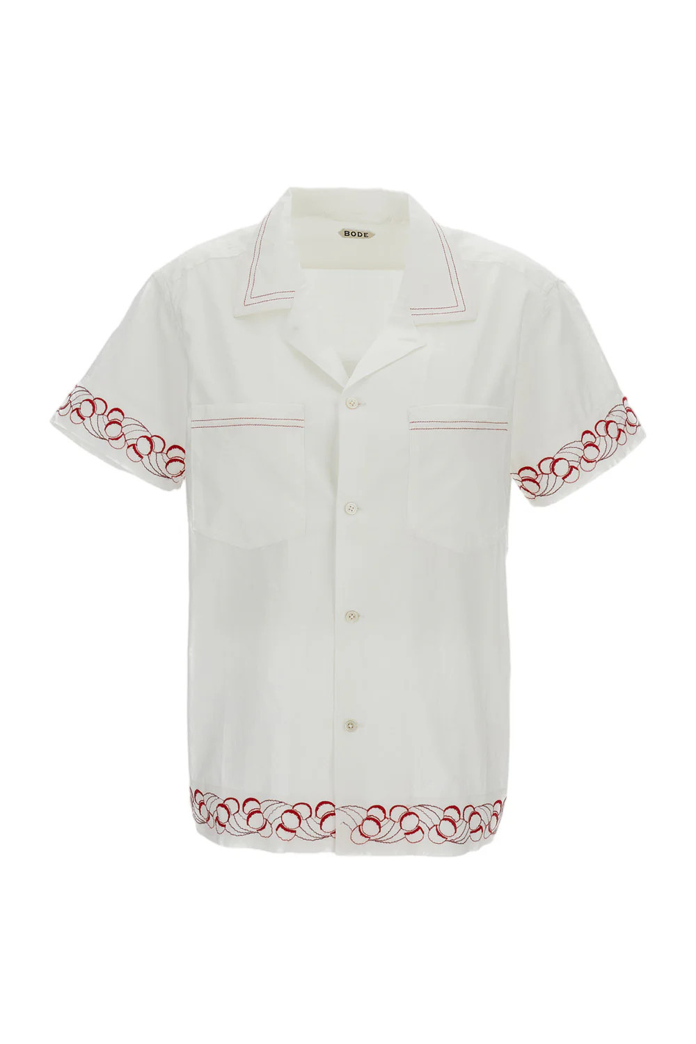 White Cherry Lane Embroidered Shirt | Shop Simon
