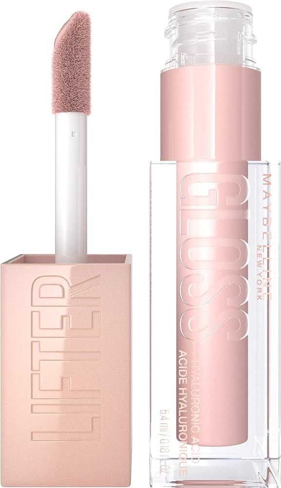 Maybelline Lifter Gloss, Hydrating Lip Gloss with Hyaluronic Acid, High Shine for Plump Looking L... | Amazon (US)