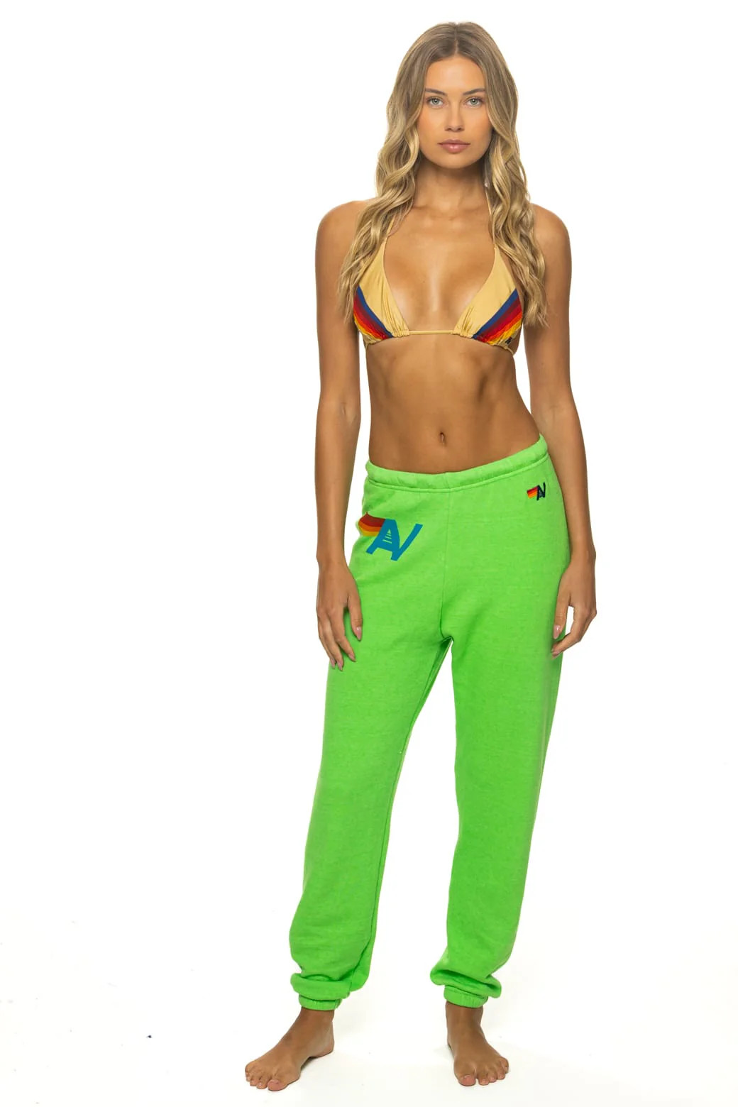 LOGO SWEATPANTS - NEON MINT | Aviator Nation