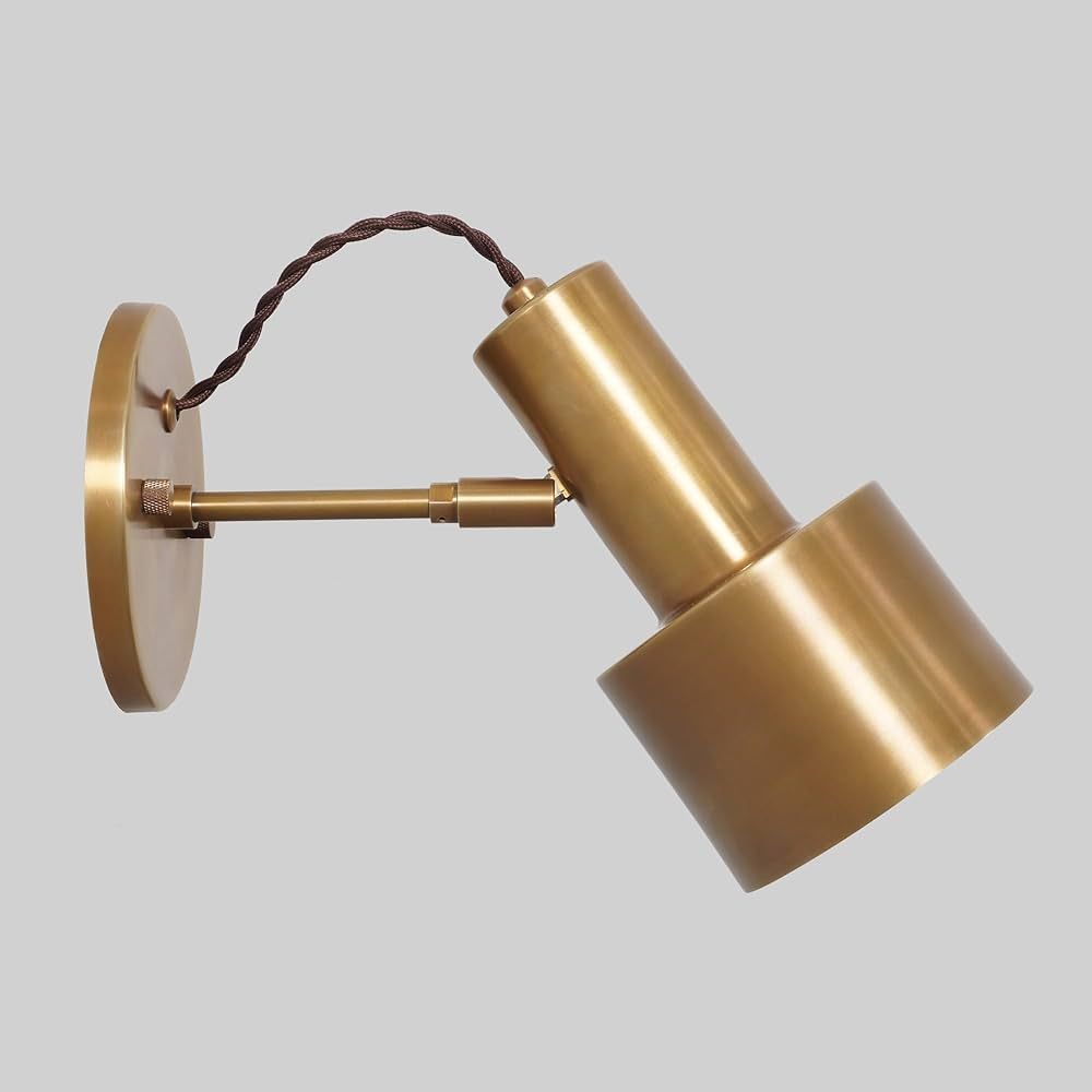 Enchant Lighting Italian Style Brass Pivot Wall Sconces Beside Wall Lamp - Raw Brass | Amazon (US)