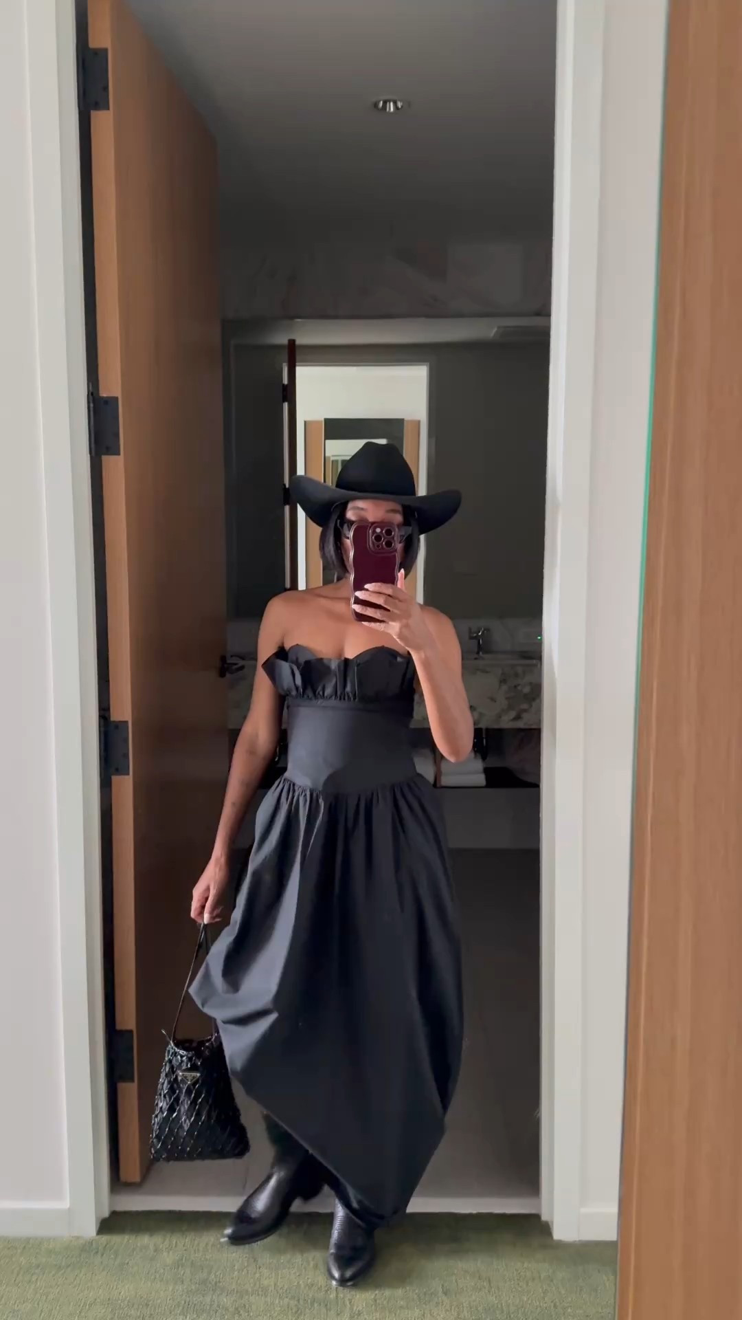 Will link black dress once it's on the site. 
Cowboy boots and cowboy hat 

#LTKPetite #LTKFestival #LTKStyleTip