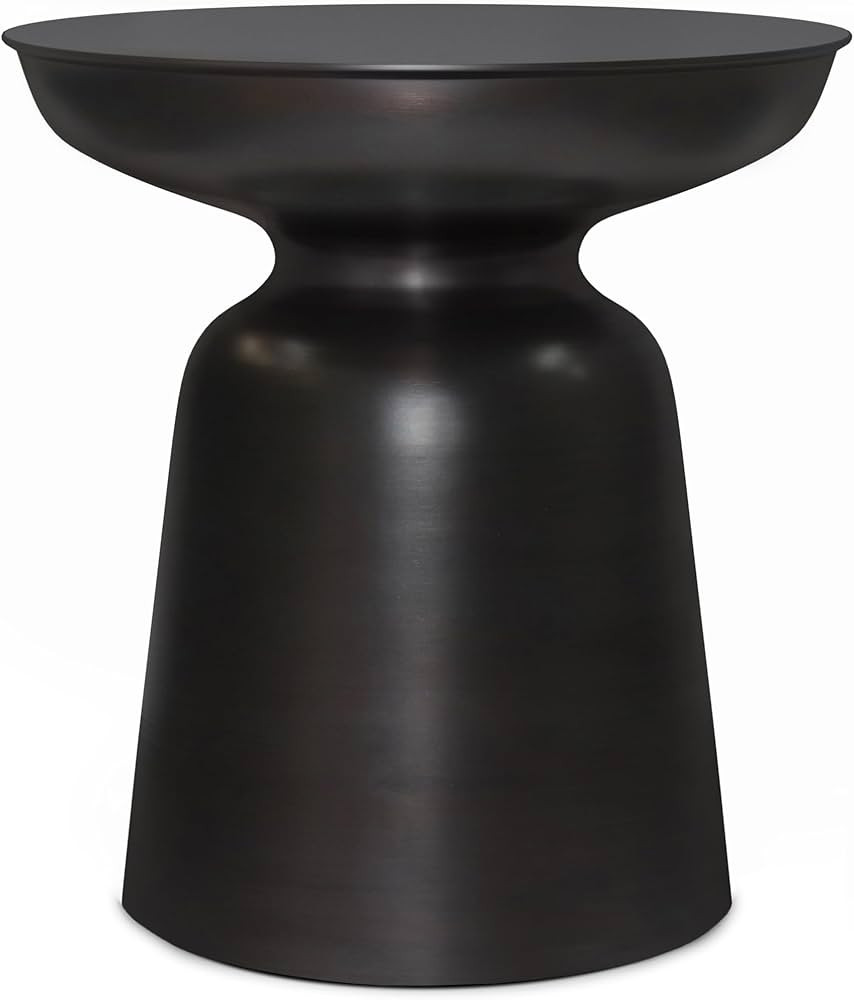 SIMPLIHOME Toby Modern Industrial 17 inch Wide Metal Accent Side Table in Antique Copper, Fully A... | Amazon (US)