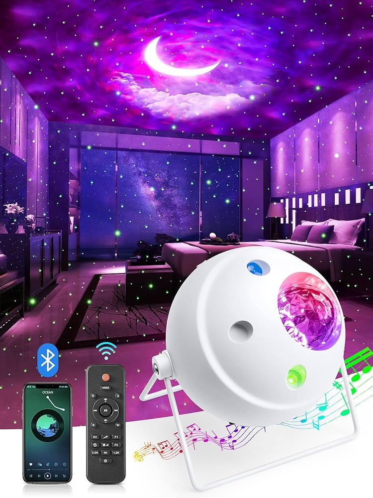 One Fire Galaxy Projector Starlight Projector Moon Projector, 48 Light Modes+Rotating Star Projec... | Amazon (US)