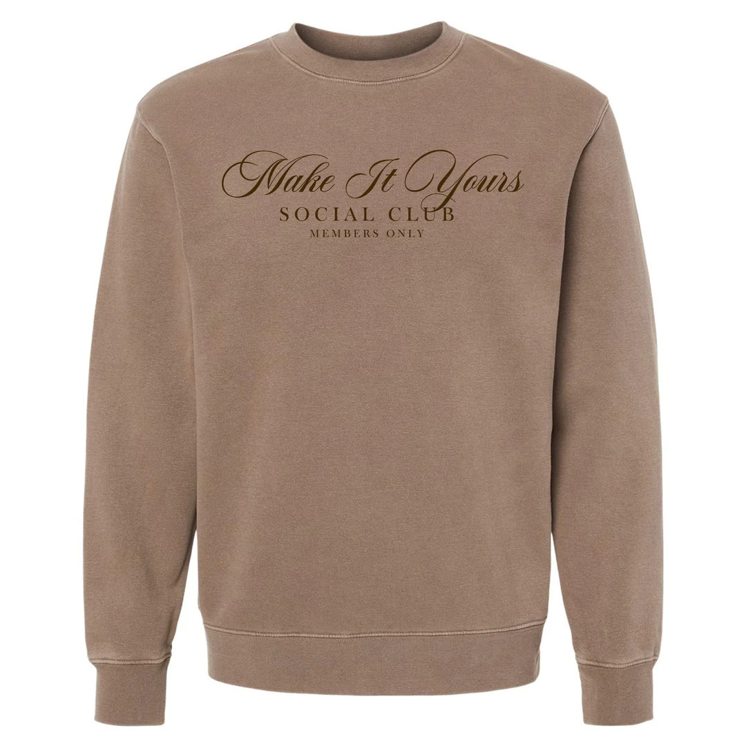 Make It Yours™ 'Social Club' Cozy Crew | United Monograms