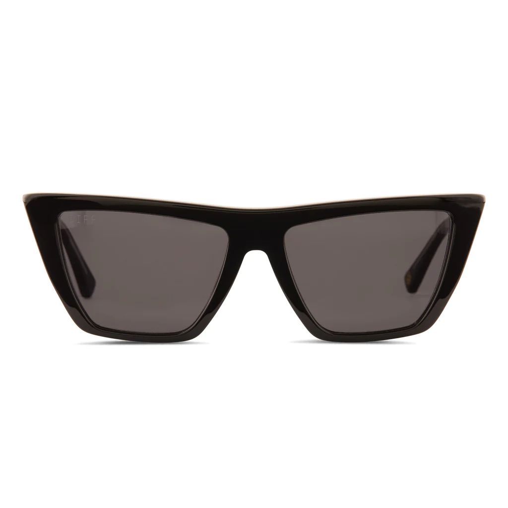COLOR: lauren   black   grey sunglasses | DIFF Eyewear