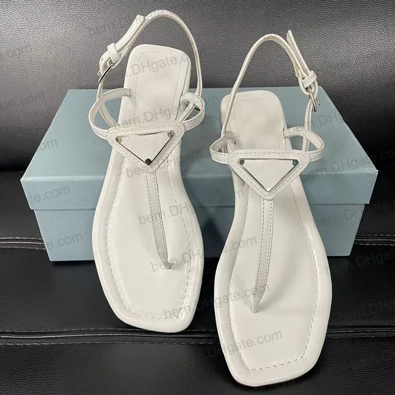 Premium Quality Fashion Simple Womens Flip Flops Sandals For Women Summer Leather Flat Buckle Str... | DHGate