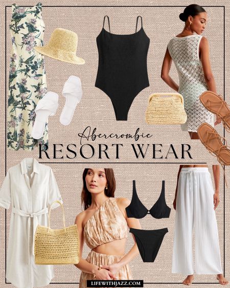 Rounding up some resortwear from Abercrombie! I’ve added some other favorite selects below 🤎 take 15% off this weekend [sale ends 2/19]

Resort / vacation / spring / summer / swimsuits / bikini / crochet / dress / block heels / straw hat / clutch / purse / cover up / sandals / beach

#LTKsalealert #LTKswim #LTKtravel