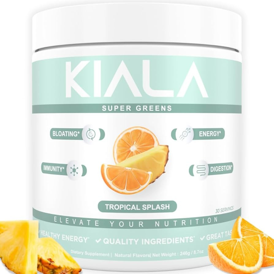 Amazon.com: Kiala Nutrition Super Greens - Organic Powder to Reduce Bloat, Support Gut Health, Bo... | Amazon (US)