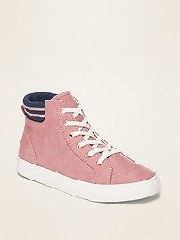 Faux-Suede Pink High-Tops for Girls | Old Navy (US)