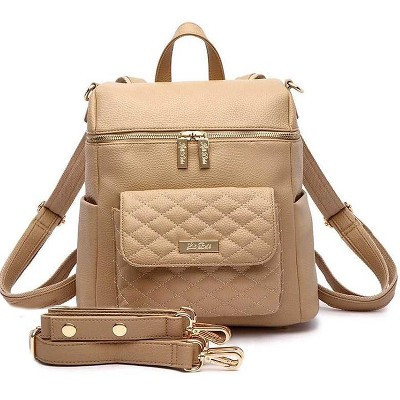 Luli Bebe Petit Monaco Diaper Bag Backpack, Made from Luxury Materials with Stylish Exterior, Spacious Interior for all Baby Products - Latte | Target