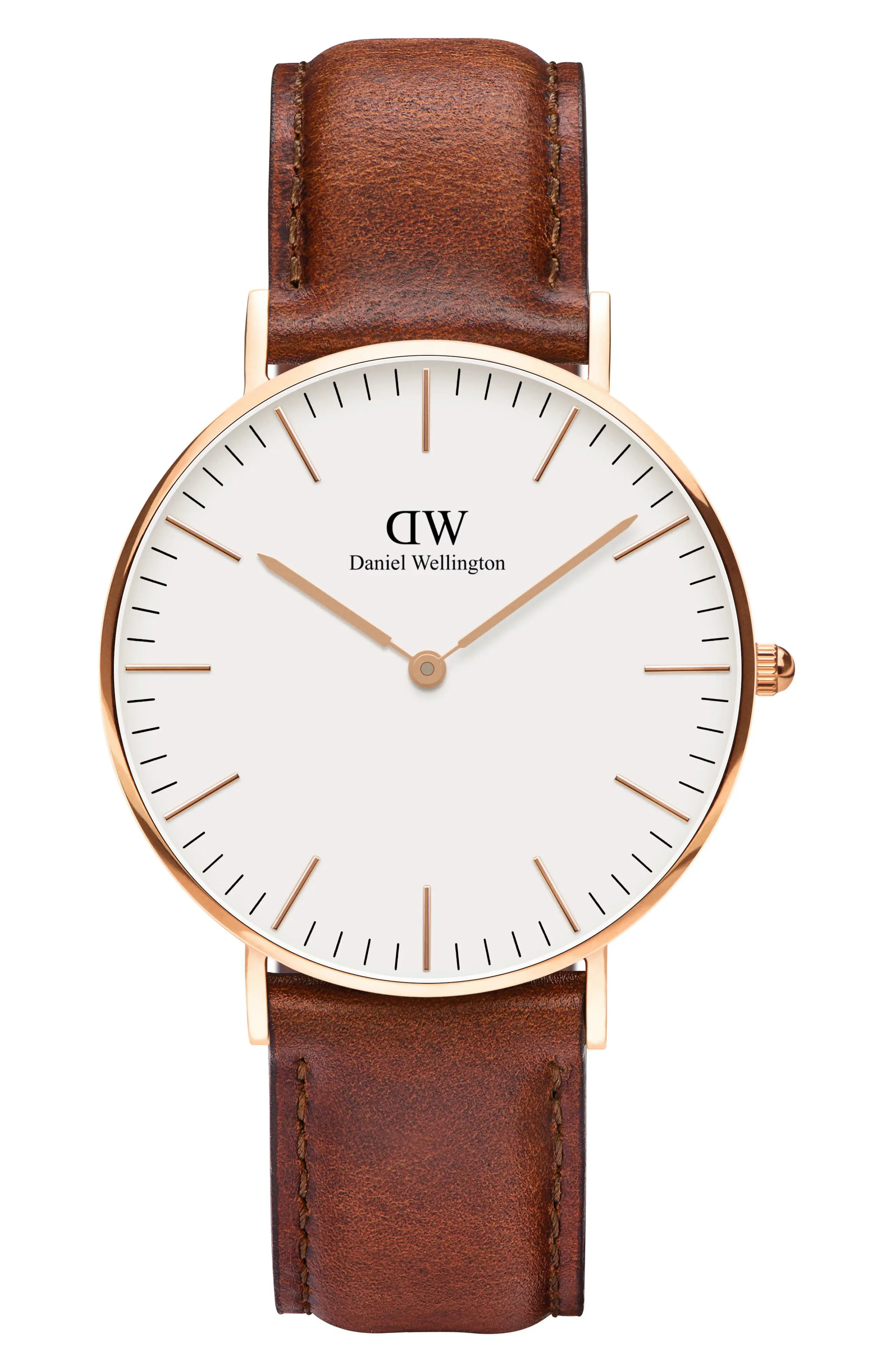 Men's Daniel Wellington Classic St. Mawes Leather Strap Watch, 36mm | Nordstrom