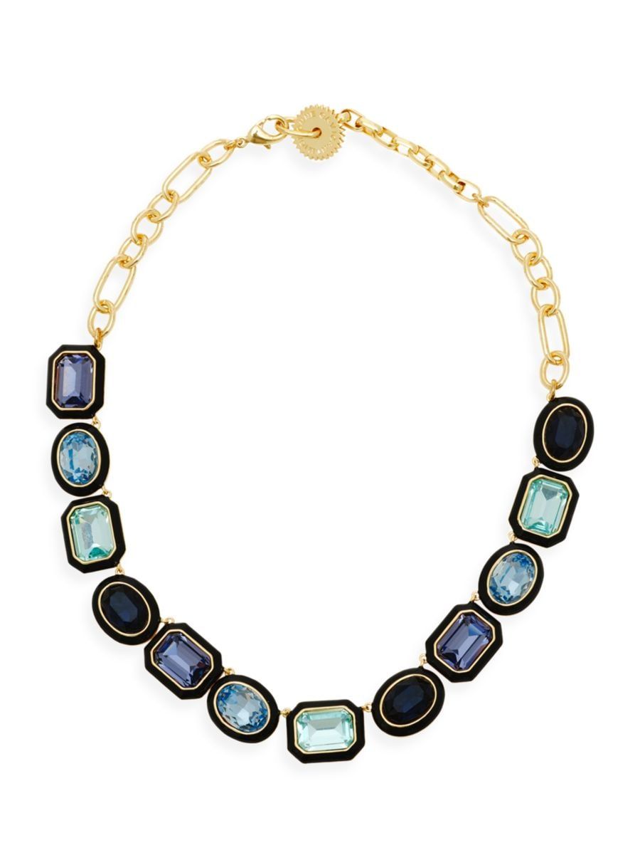 Shop Mignonne Gavigan Francesca Lux 14K-Gold-Plated, Glass Crystal &amp; Enamel Necklace | Saks F... | Saks Fifth Avenue