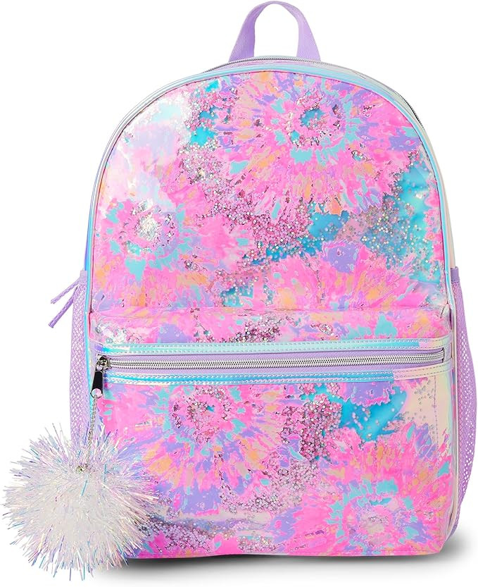 The Children's Place Kids' Preschool Elementary Backpack for Boys Girl, Holographc Tie Dye, One S... | Amazon (US)
