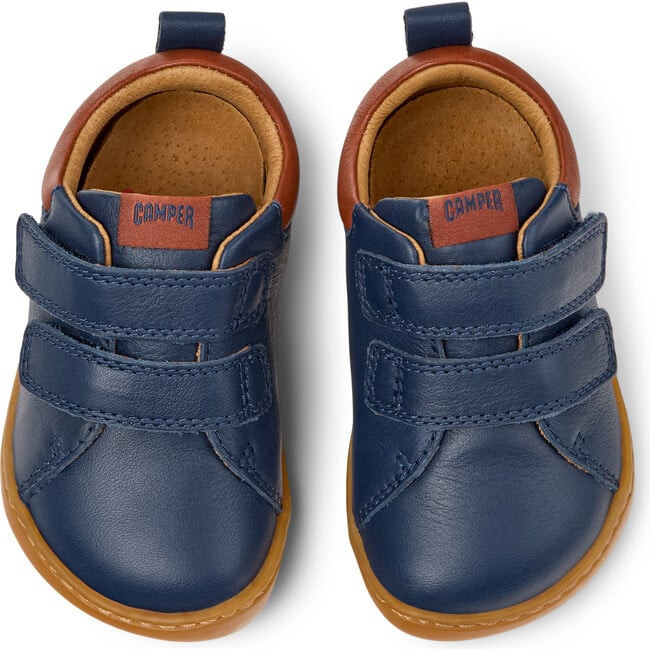 Peu Leather First Walkers Shoes Dark Blue | Maisonette