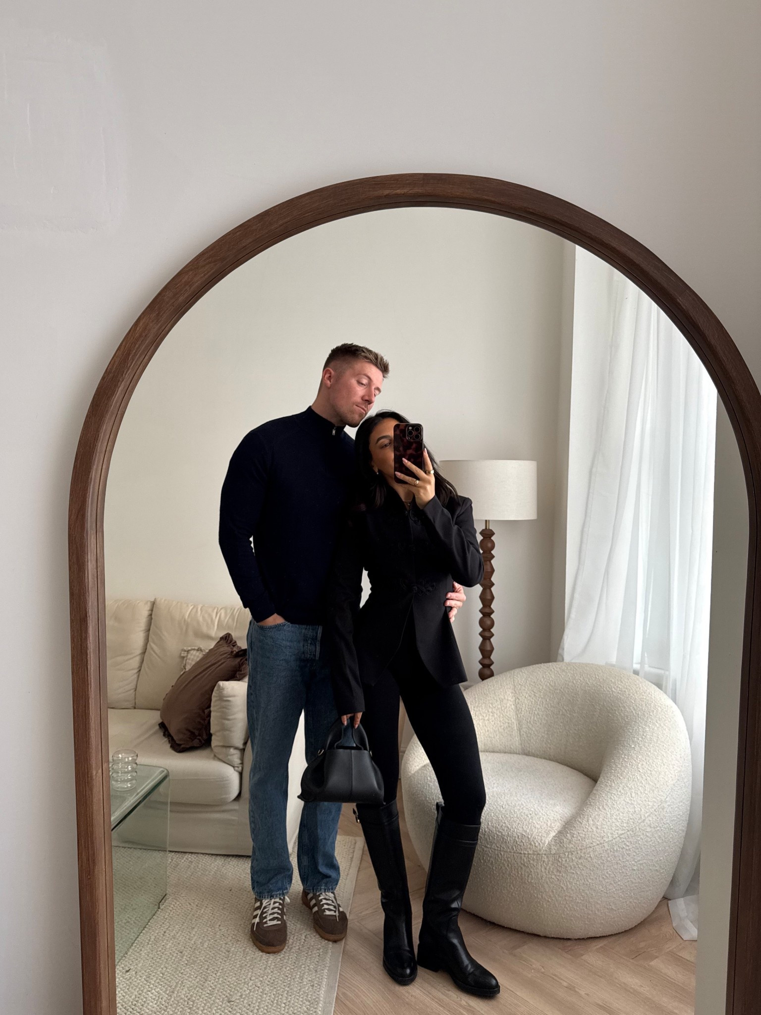 Mandarin blazer and boots outfit 

#LTKdatenight #LTKwinter #LTKuk