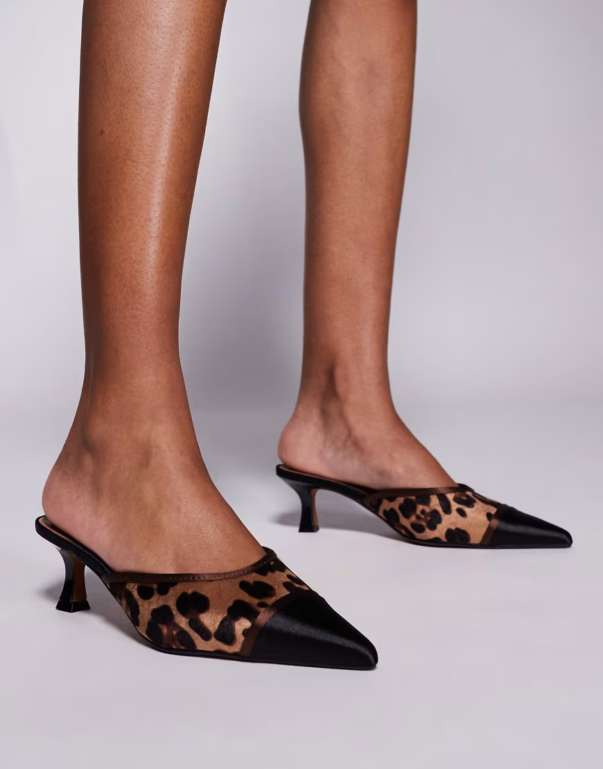 River Island pumps in leopard print-Brown | ASOS (Global)