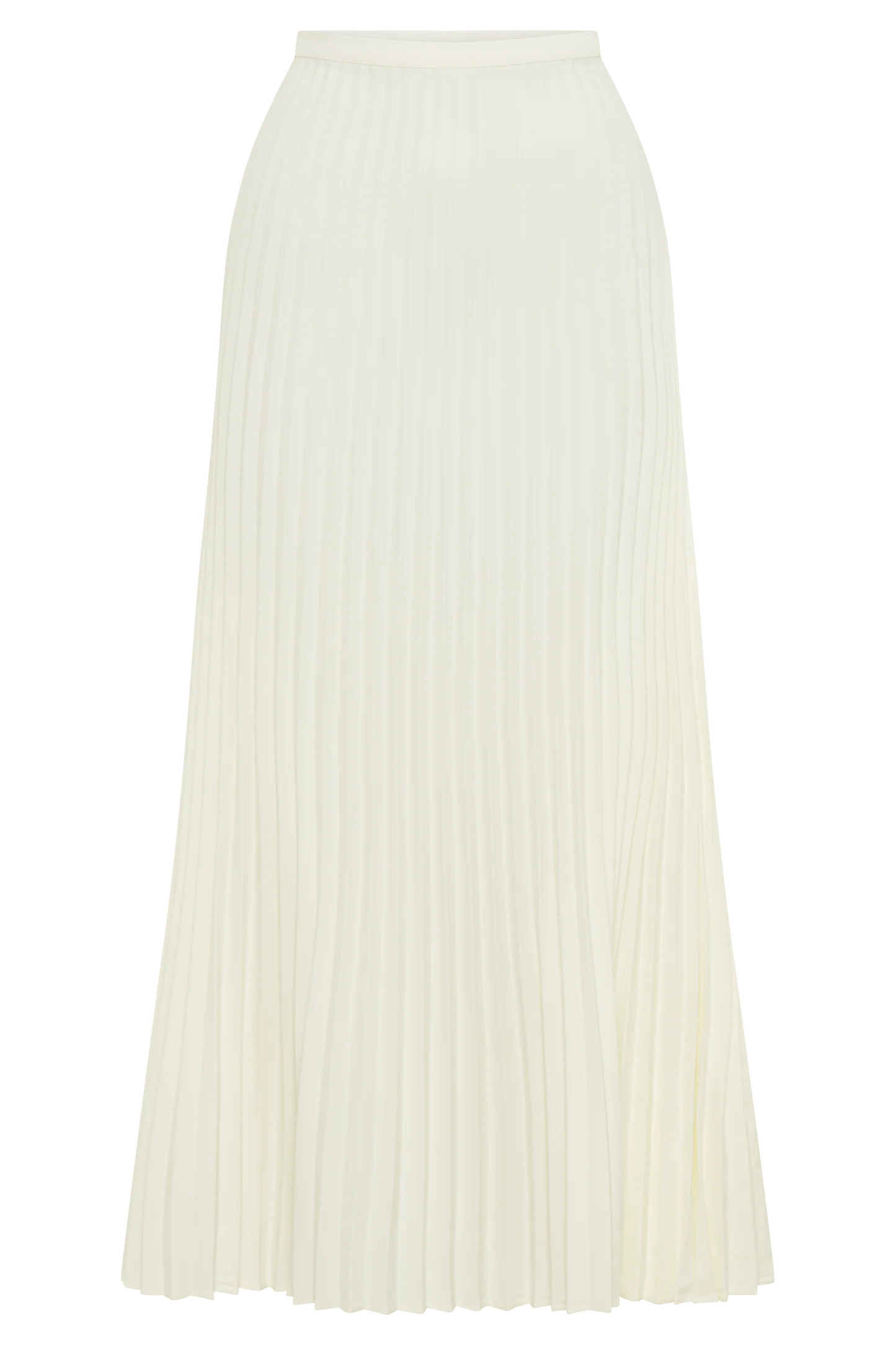 Twyla Pleated Suiting Maxi Skirt - Ivory | Meshki (APAC)