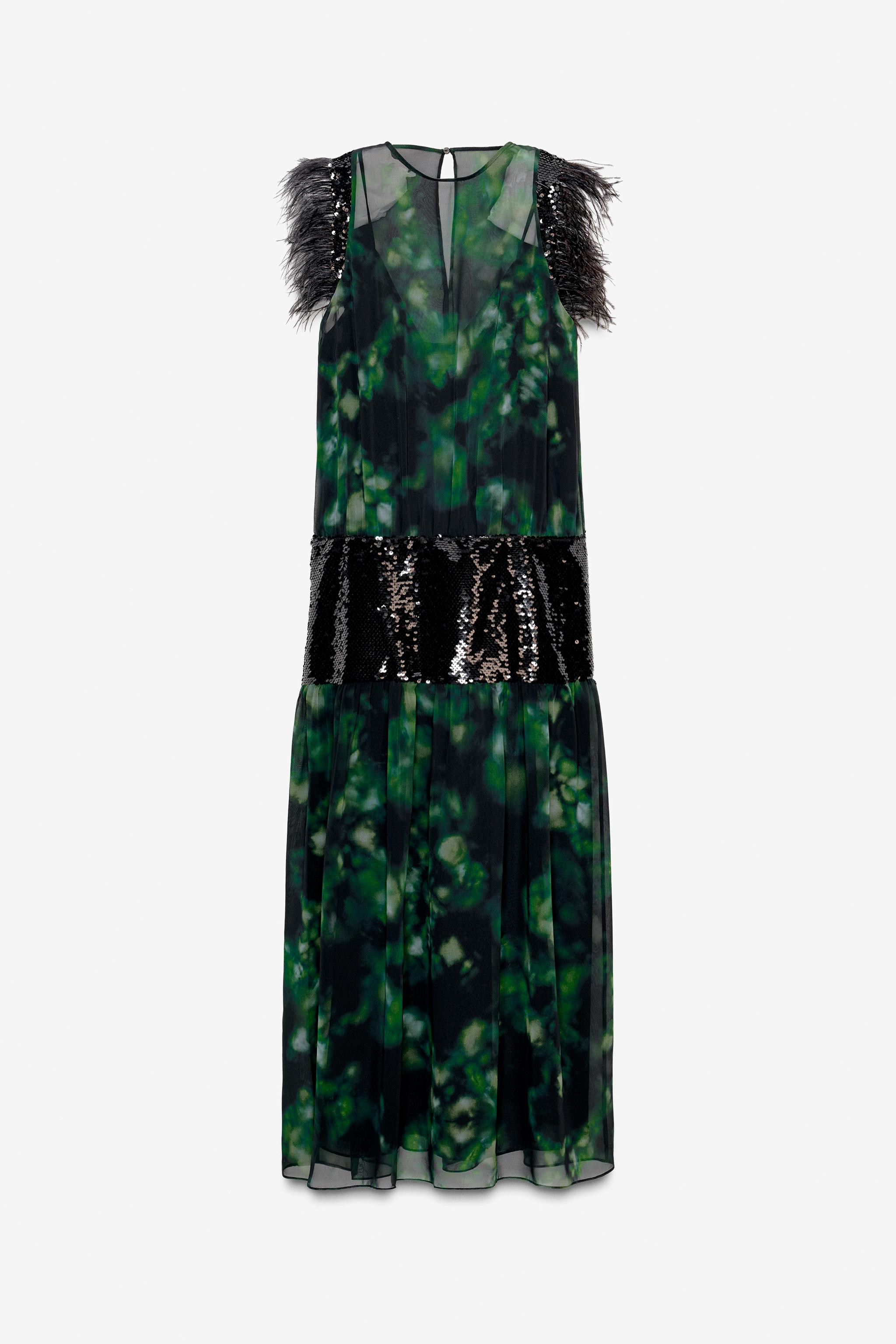 LIMITED EDITION COMBINATION PRINTED DRESS | Zara US