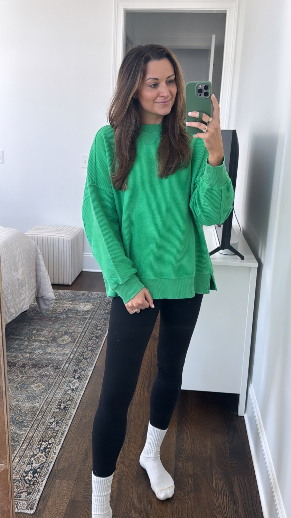 Similar sweatshirts from Aerie! Their stuff is always SO GOOD! 👏

Also sharing my favorite leggings!

#LTKStyleTip