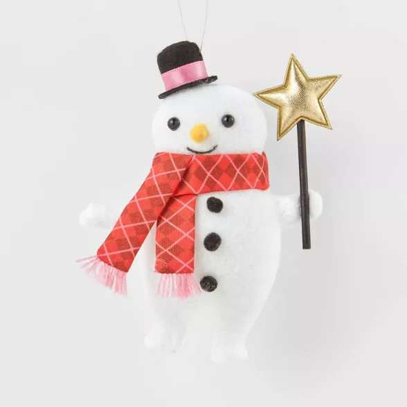 Snowman with Star Wand Christmas Tree Ornament - Wondershop™ | Target