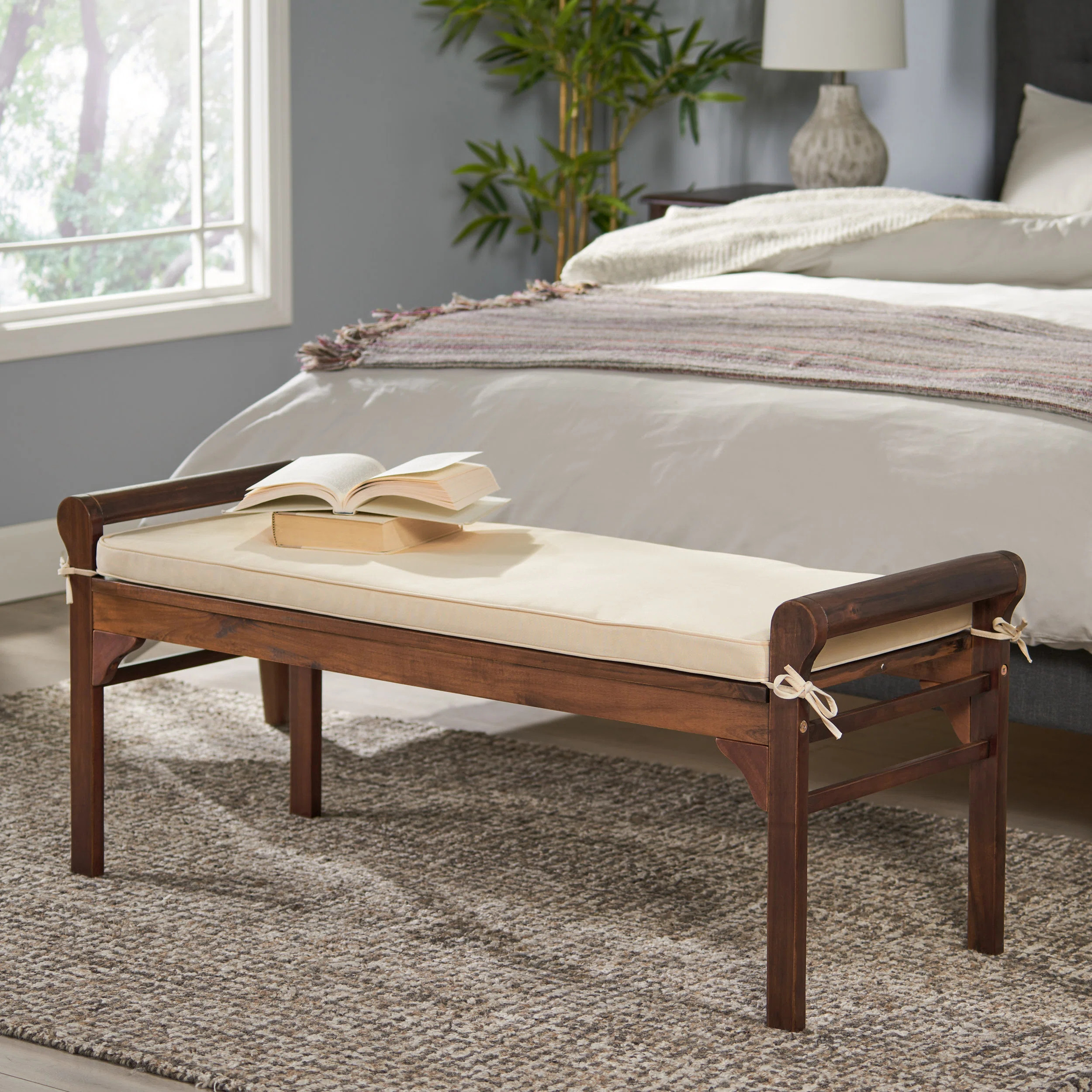 Bungalow Rose Bella Vista Upholstered Bench & Reviews | Wayfair | Wayfair North America