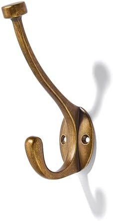 khtumeware The 3 Pack Heavy-Duty zinc Alloy Antique Brass Coat Hook is Suitable for bathrooms, Be... | Amazon (US)