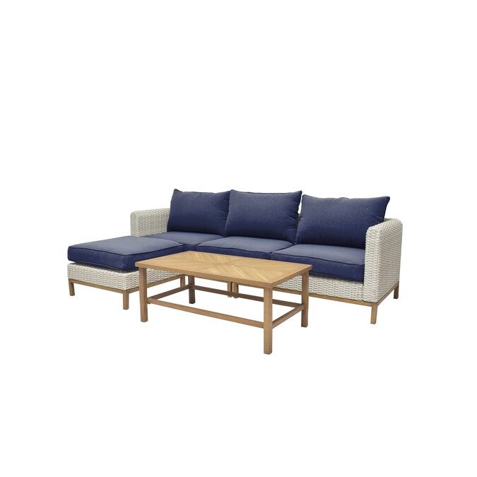 Origin 21 Veda Springs 4-Piece Metal Frame Patio Conversation Set with Cushions Lowes.com | Lowe's