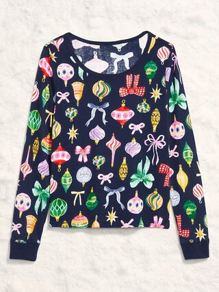 Scoop-Neck Waffle Pajama Top for Women | Old Navy (US)