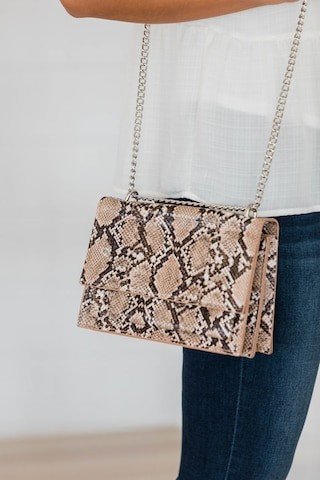 Back Where You Belong Brown Snakeskin Print Purse | The Pink Lily Boutique
