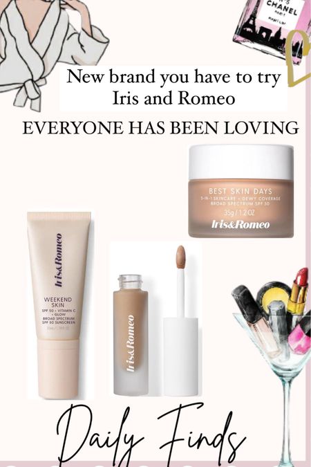 New makeup and beauty brand to try: Iris and Romeo! People have been raving about their concealer, foundation with sunscreen, and weekend skin collection. Iris and Romeo focus on makeup with skincare. 

#LTKFindsUnder100 #LTKBeauty #LTKFindsUnder50